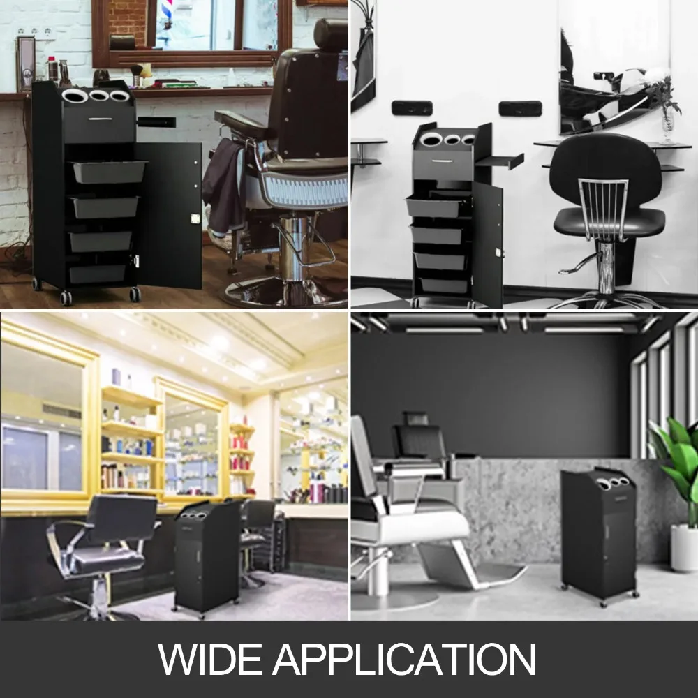 

Salon Beauty Trolley Rolling Cart Storage Salon Lockable Cabinet Trolley with 4 Drawers, Salon Storage Organizer Spa Equipment