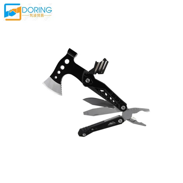 

Camping Survival Gear&Equipment Multitool Hatchet With Saw Screwdrivers Pliers Bottle Opener Multitool Axe Hammer14 In