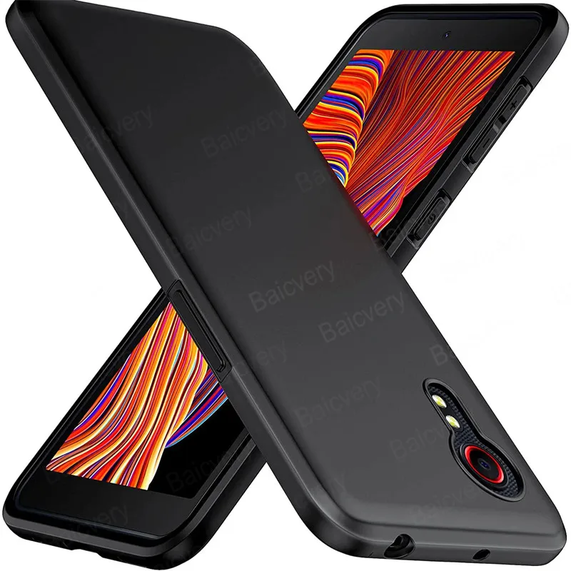 Для Samsung Galaxy Xcover 5 SM-G525F SM-G525N / Xcover5 Enterprise Edition простой черный защитный чехол Funda Coque