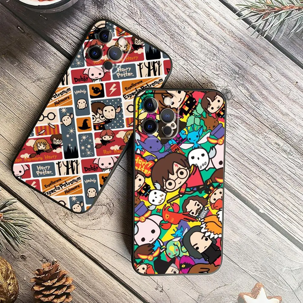 

Ring Potters Wand Harries Art Phone Case For Apple iPhone 14 13 12 Mini 11 XS Pro Max X XR 8 7 6 Plus 5 SE 2020 Black Cover