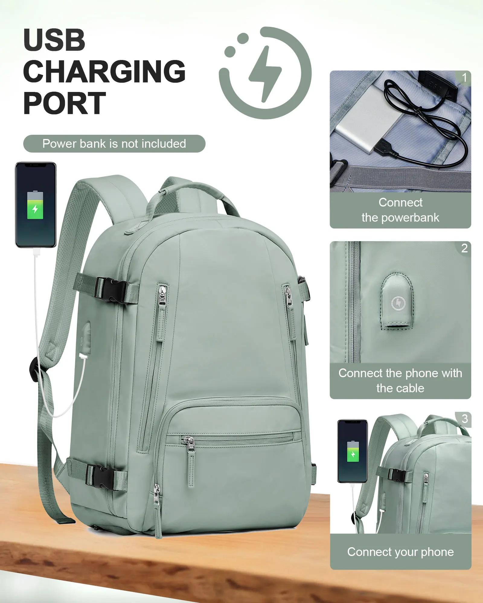 Водонепроницаемый Деловой Рюкзак Для Ноутбука 46x32x15 См Легкий Дорожный