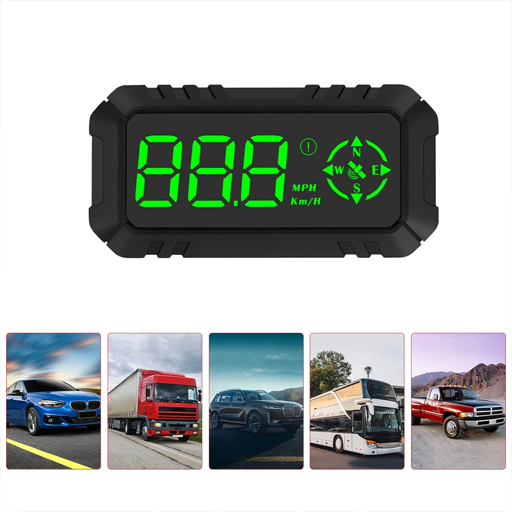 

Универсальный автомобильный прибор для измерения скорости HUD, Автомобильный цифровой прибор для измерения скорости, усталости и вождения с...