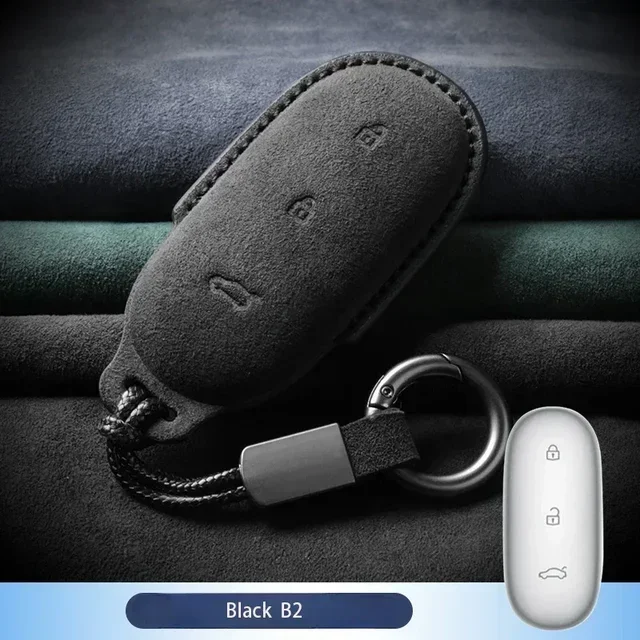 Для ведущего Ideal Lixiang L6 L7 L8 L9 2022 2023 2024, замшевый кожаный чехол для ключей от автомобиля, автомобильный брелок для ключей Li