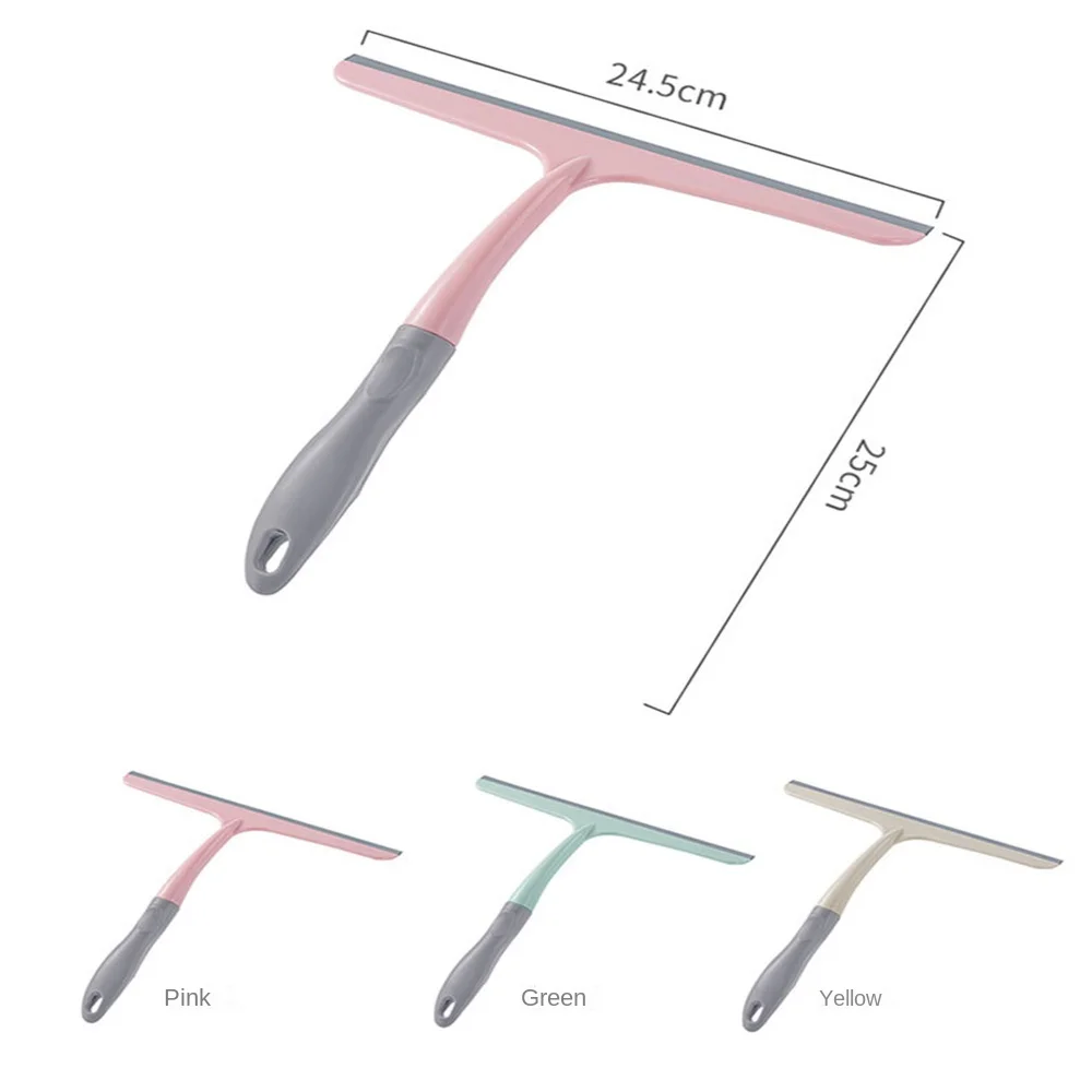 

Wear Resistance Bathroom Glass Wiper Clean And Free Of Marks Quick Cleaning Household Glass Wiper Smooth Scraping Surface
