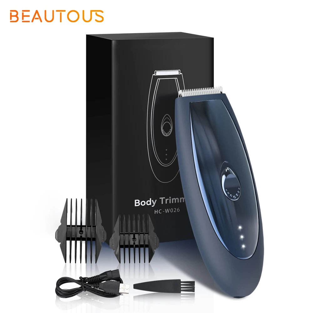 

Beautous Electric Groin Hair Trimmer For Men Pubic Hair Trimmer Body Grooming Clipper Rechargeable Beard Trimmer Bikini Shaver