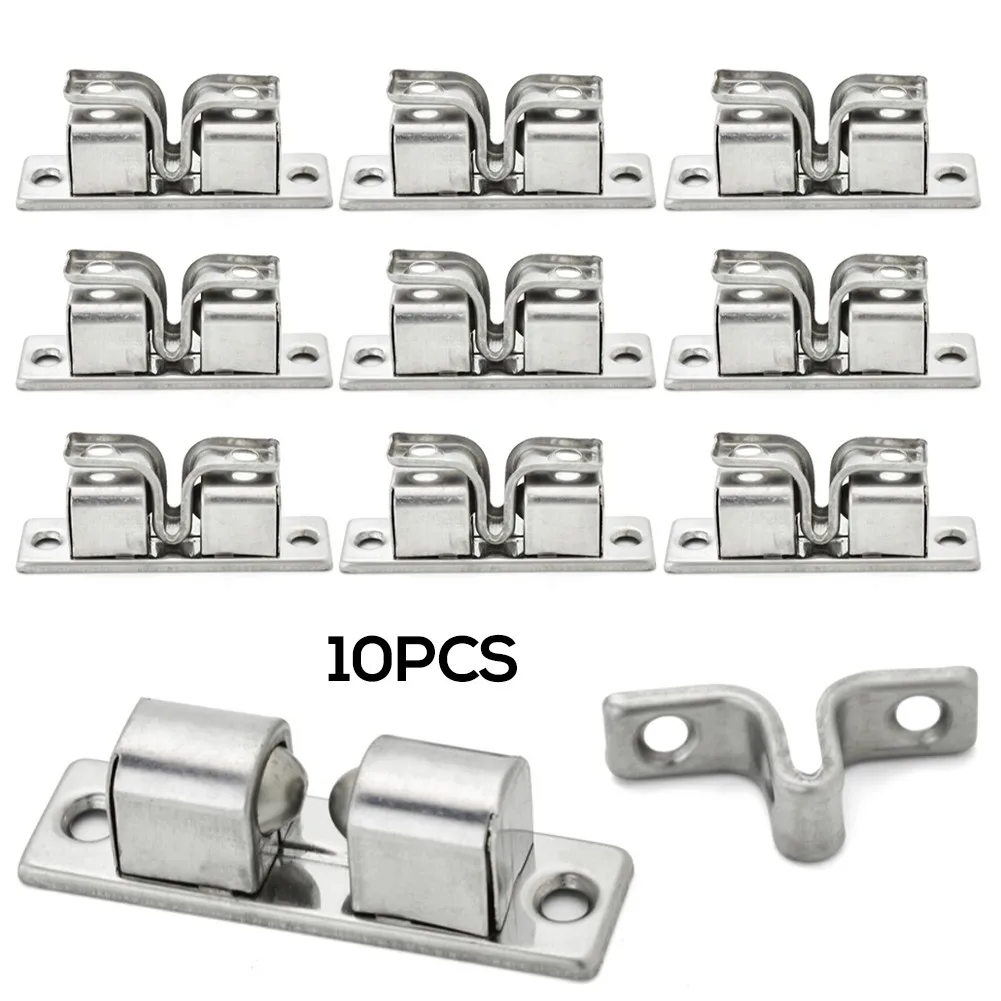 

Durable Double Roller Door Lock Furniture Hot Sale Latch Cabinet Door Closet Catch Tension Double Ball Practical