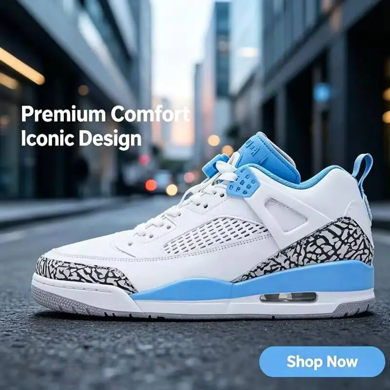 Фото Горячая новинка 2026: Мужские баскетбольные кроссовки Nike Jordan Spizike Low Mid Top для тренировок FQ1759-141 №1