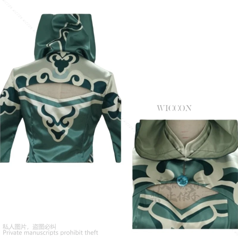 Фиона Гилман Жрица Косплей Аниме Игра Identity V Cos Костюм Зеленое Платье С Капюшоном