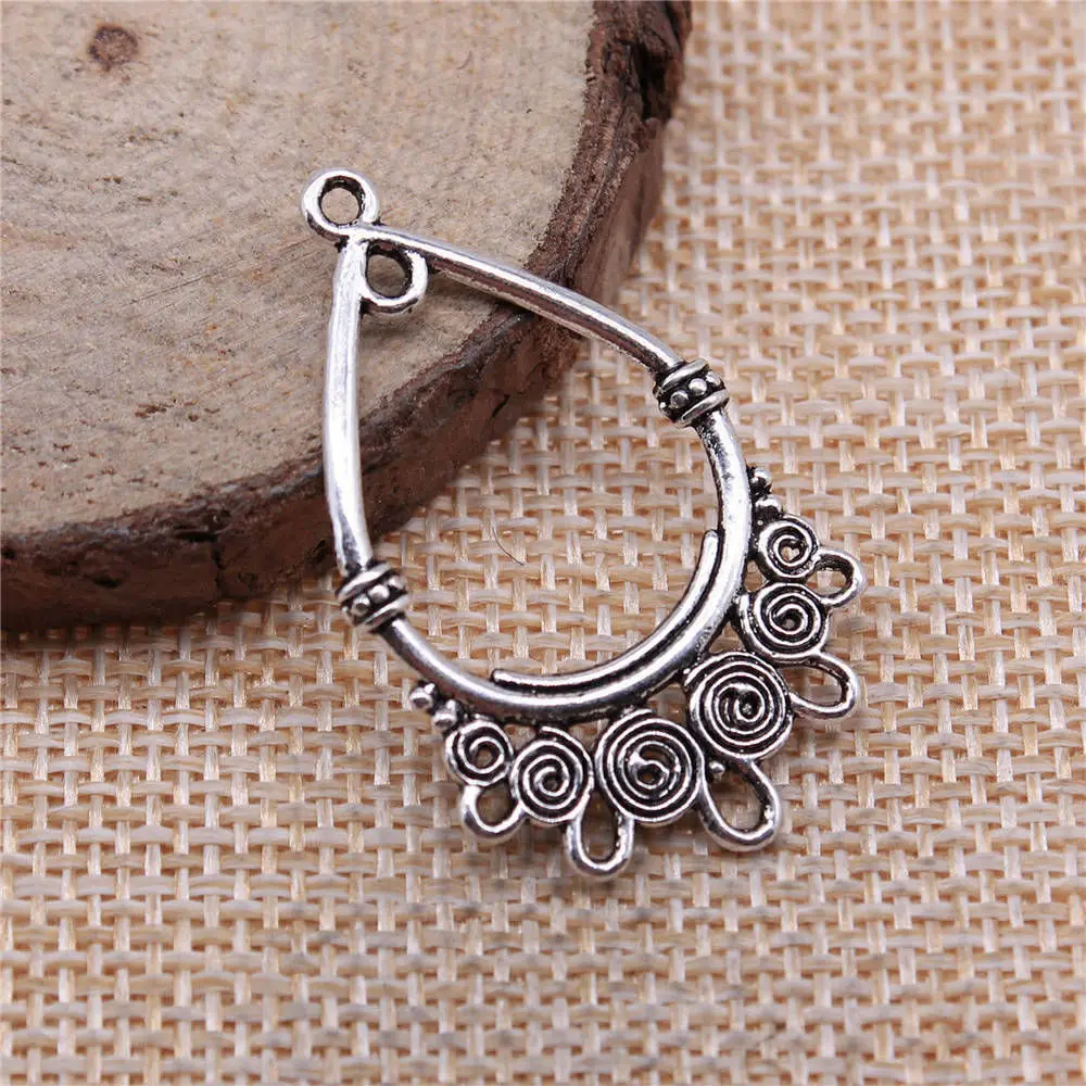 Металлические соединители для сережек Tristana 37x23 мм (10 шт.)