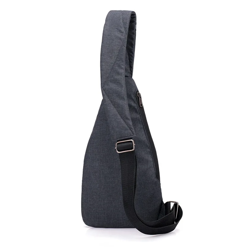 Fashion Men Anti Theft Chest Bag Boy Ultra Thin Small Bag One Shoulder Bag Reflective Strip Crossbody Bags for Men Mini Bagpack