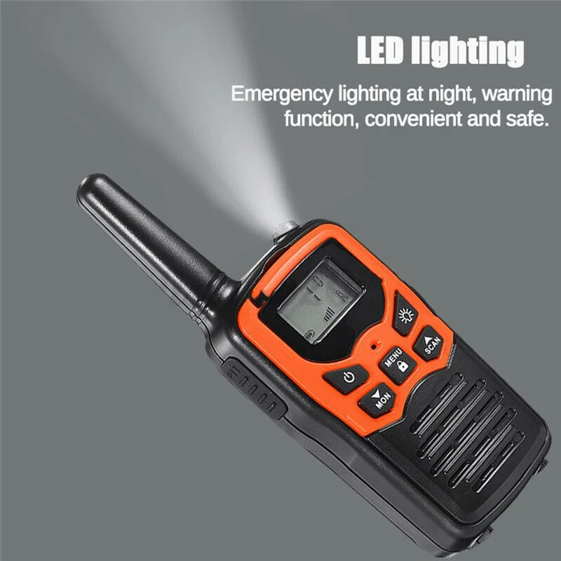 Ручная рация 2 шт. набор 22 каналов 10 км UHF 400-470 МГц двухдиапазонный