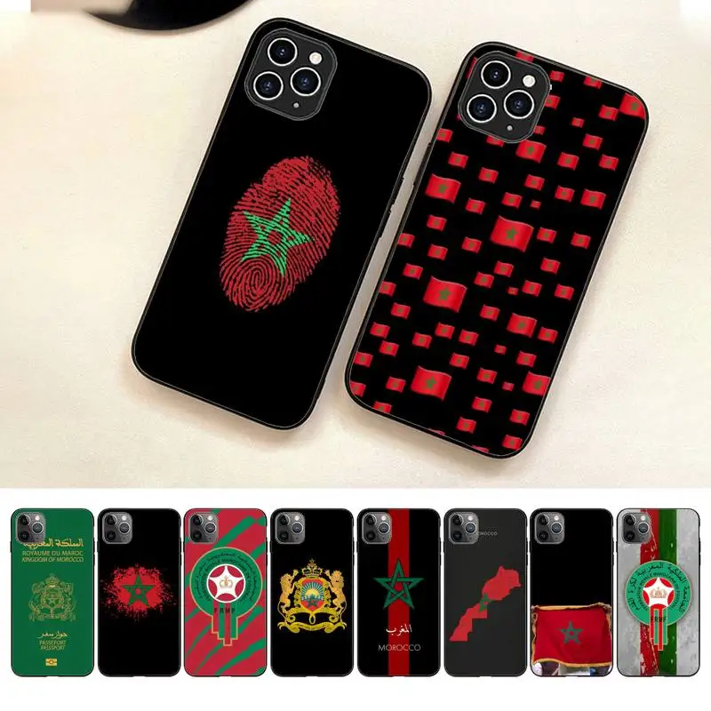

Maroc Morocco Flag Phone Case For Iphone 7 8 Plus X Xr Xs 11 12 13 14 Se2020 Mini Pro Max Case