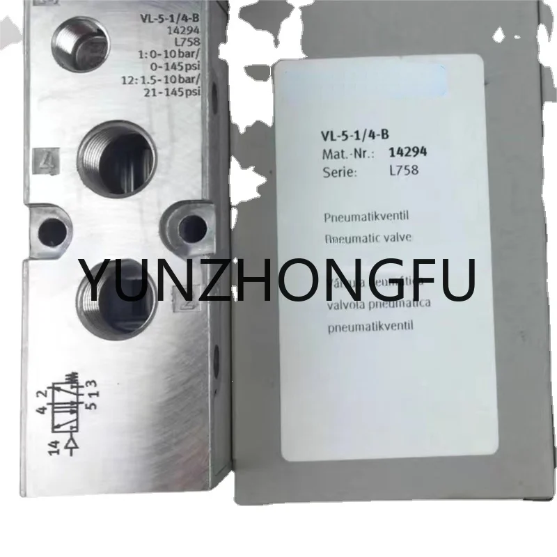 

Встроенный пневматический клапан/4 9199. VL-5-1/4-B 14294