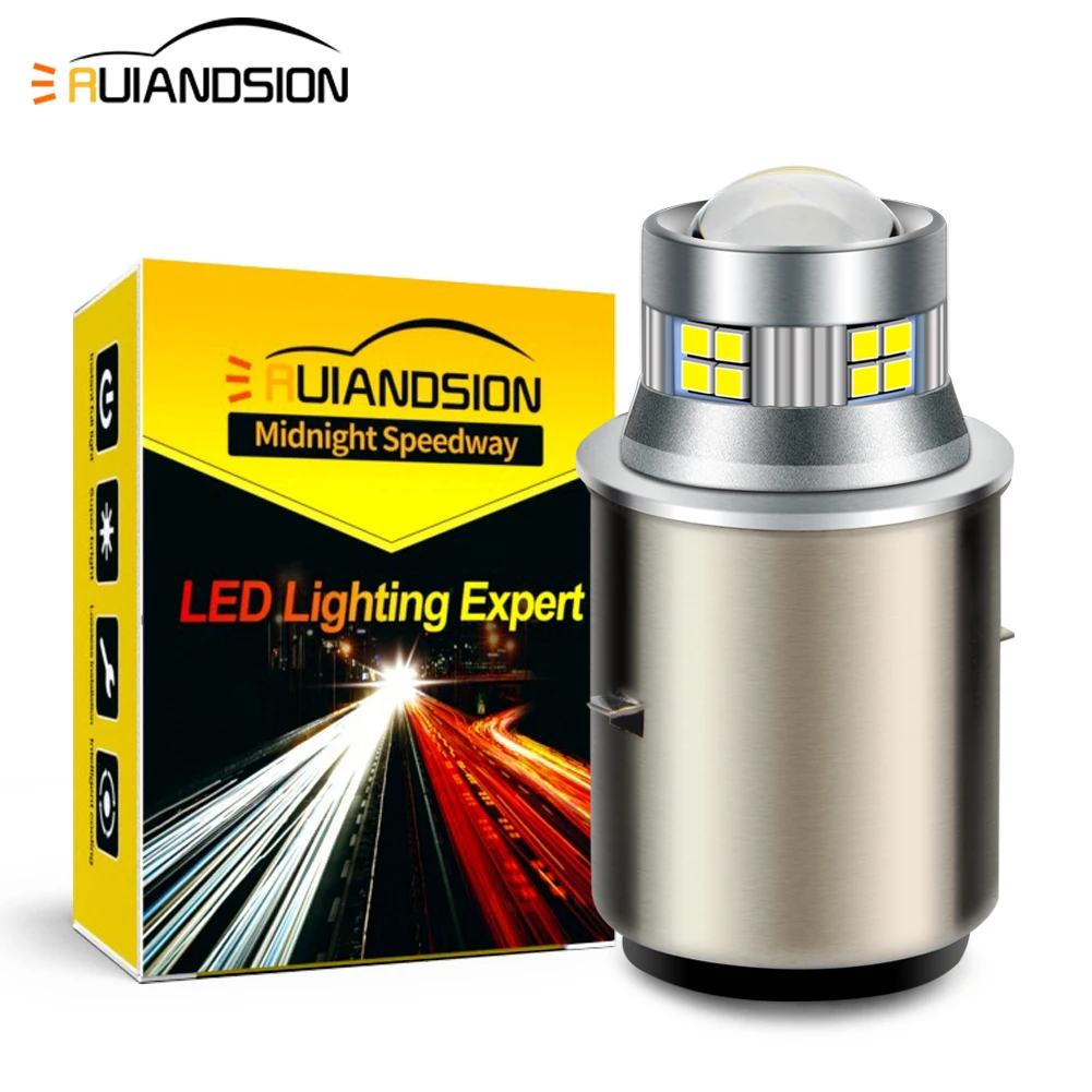 Светодиодный прожектор BA20D BA21D H6M P15D P36D Moto ATV, фара для мотоцикла, Биксеноновая лампа, аксессуары, Белый 10-30 в, 800 лм, Новинка