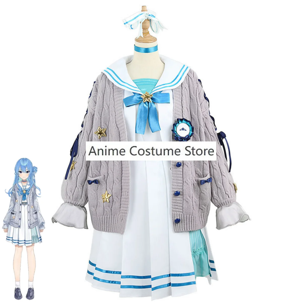 Косплей-костюм YouTuber VTuber Hololive косплей-костюм из аниме школьная форма матроска