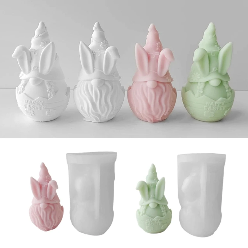 

Dwarf Silicone Molds Table Ornament Mould Plaster Making Tool Easy to Clean T8DE