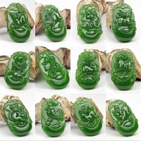 hot selling natural hand carve jade chinese zodiac rat necklace pendant fashion jewelry accessories men women luck gifts1