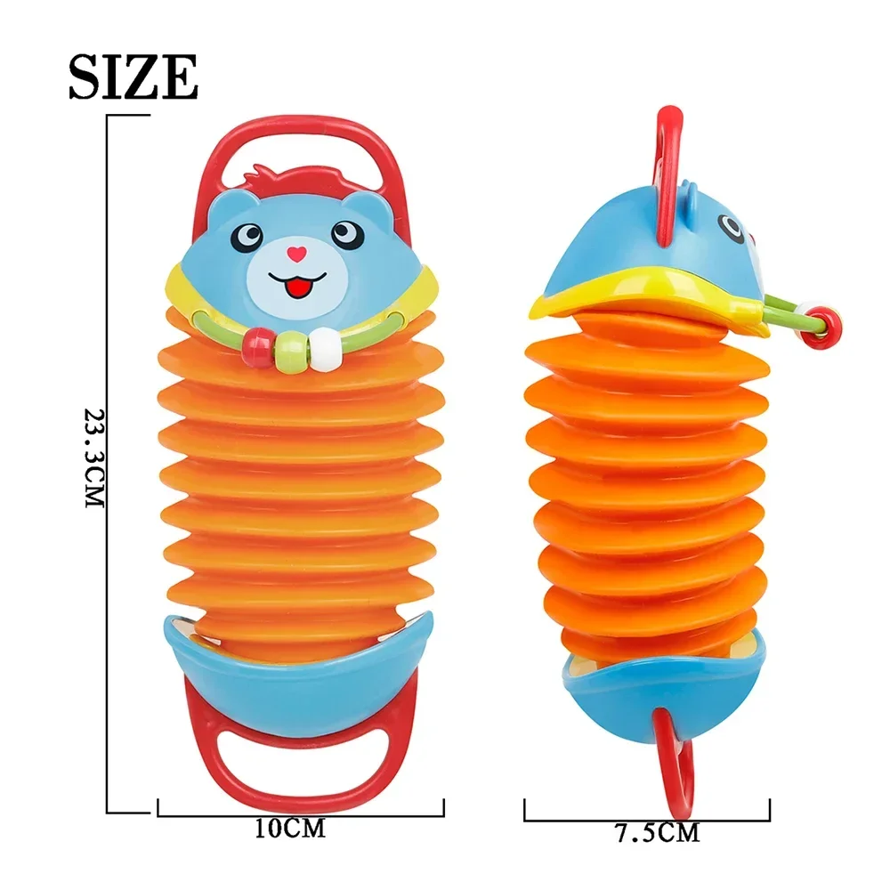 Многоцветный Мультяшный Медведь-аккордеон Музыкальная Игрушка Интерактивный