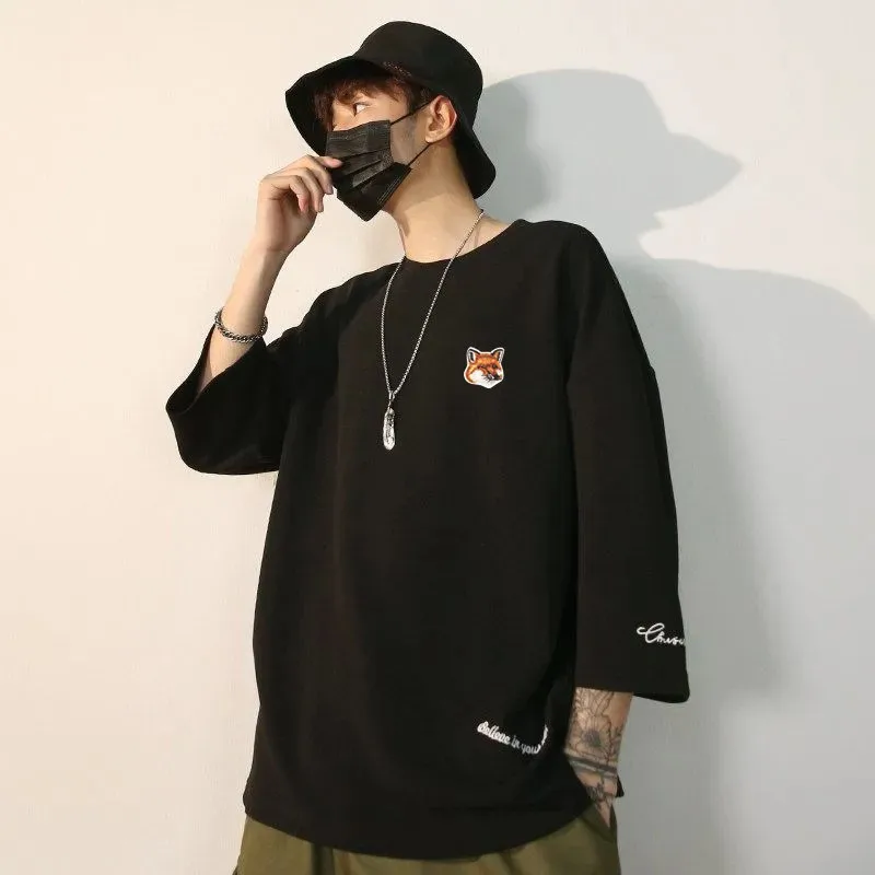 

Men's Ladies Luxury Brands Printed Cotton T-Shirts Men's Short Sleeve Tops Street Fashion Girls Loose Casual White T-Shirt Tops
