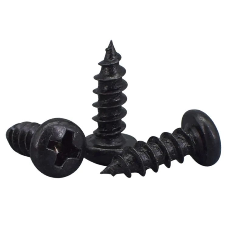 1000PCS M1 M1.2 M1.4 M1.7 Phillips Round Head Self Tapping Small Screw Micro Screws Electronic Black Bolts Wood Kit - купить по