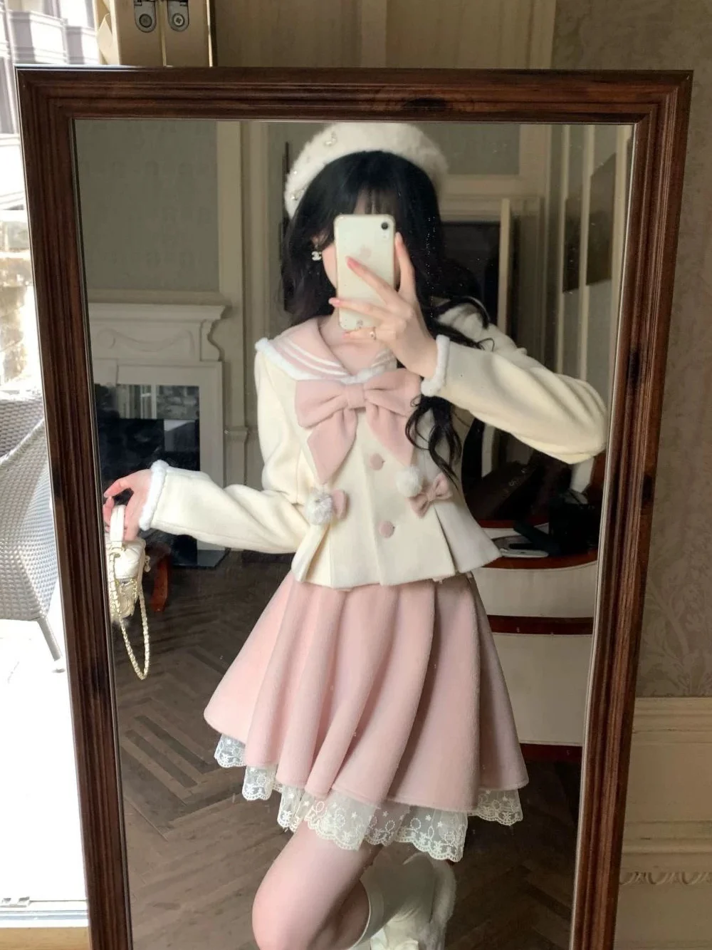 Женский комплект из 2 предметов с бантом