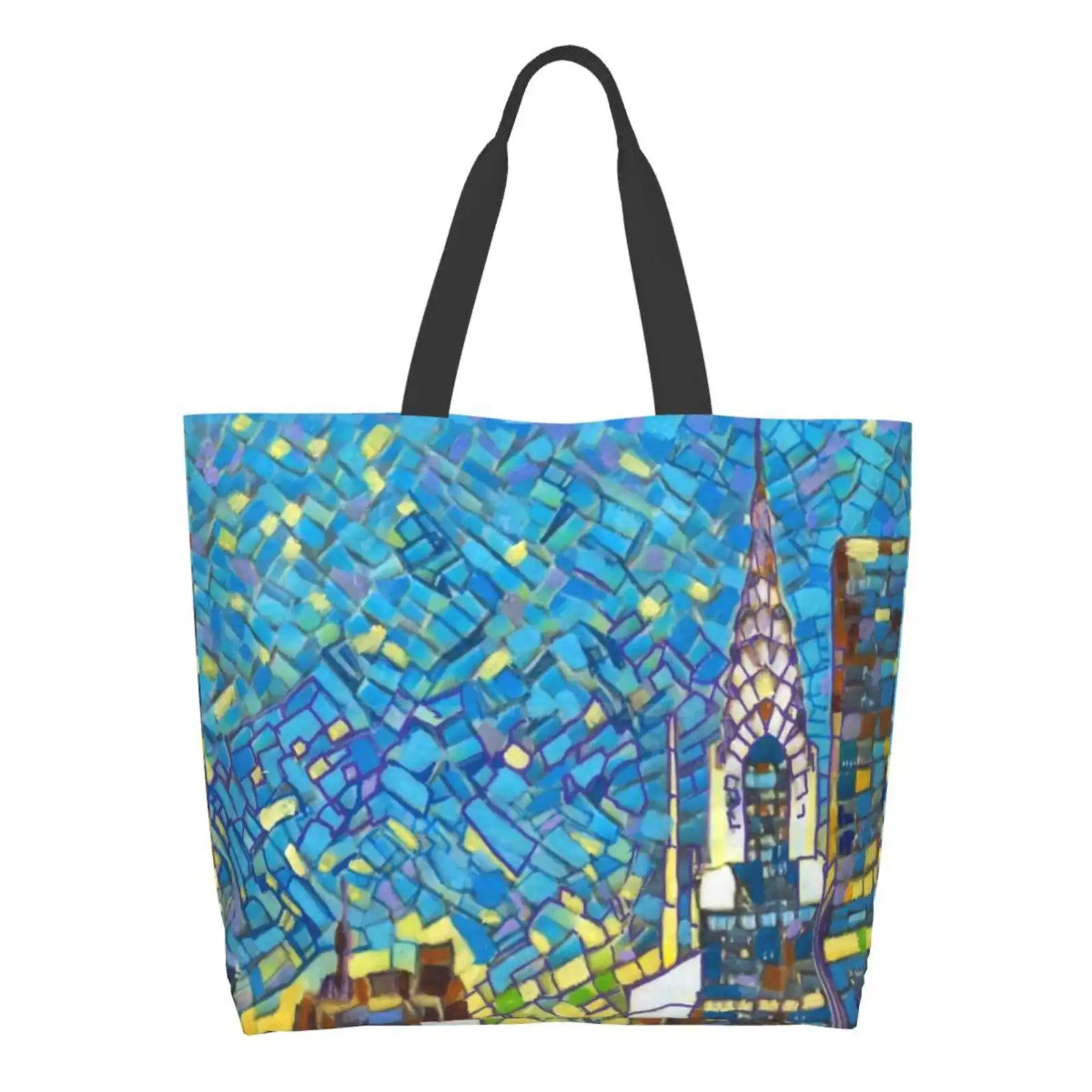 

New York City Sunset Girls Handbags Shoulder Bags Large Size Modern Art Contemporary Art Artist Rd Riccoboni New York City