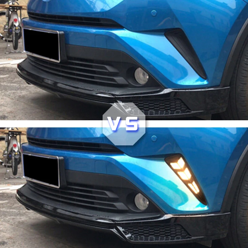 LED DRL для Toyota C-HR CHR 2016 2017 2018 2019 задний свет туманной фары бампера заднего хода фонарь тормозного света предупреждение на.