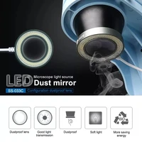 sunshine ss 033c led dustproof mirror microscope ring light source adjustable eye protection white lamp for microscope