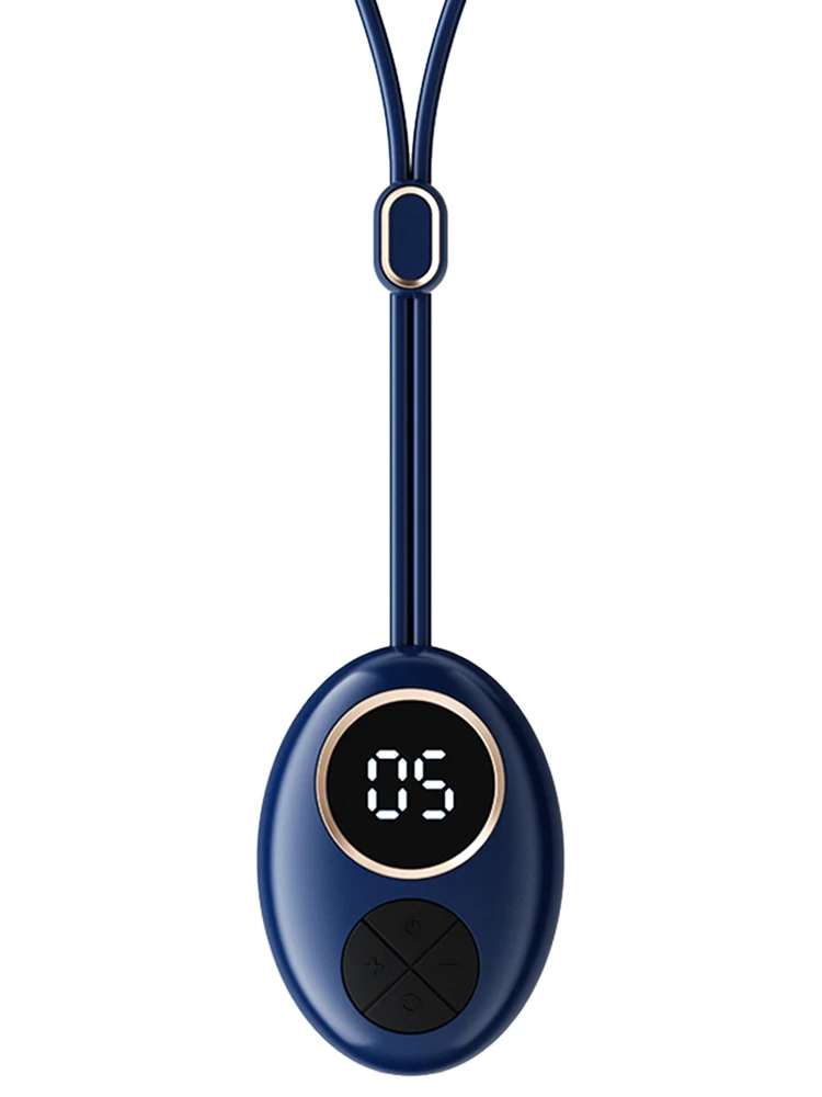 

EMS Neck Massager Wearable Hot Compress Shoulder Pain Relief 9 Gear 5 Modes Pulse Massage Portable Heating Massager Necklace