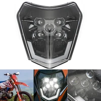 motorcycle led headlight headlamp head light fairing for exc sxf mx 125 250 300 350 450 530 690 dirt bike enduro led headlight