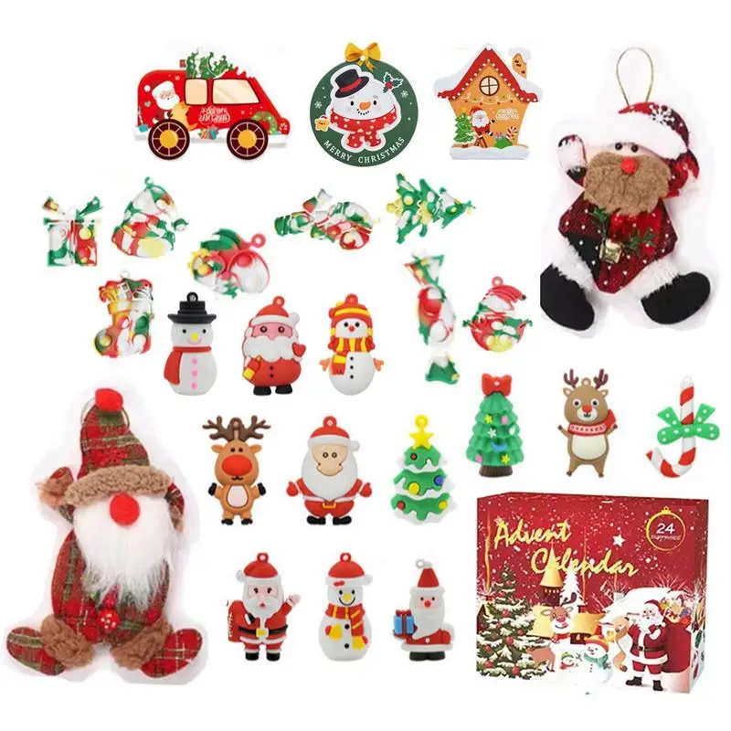 

Календарь для приёма, 24 пронумерованных окна, наборы рождественских игрушек, коробка, подарки-сюрпризы для вечеринки, разные цвета