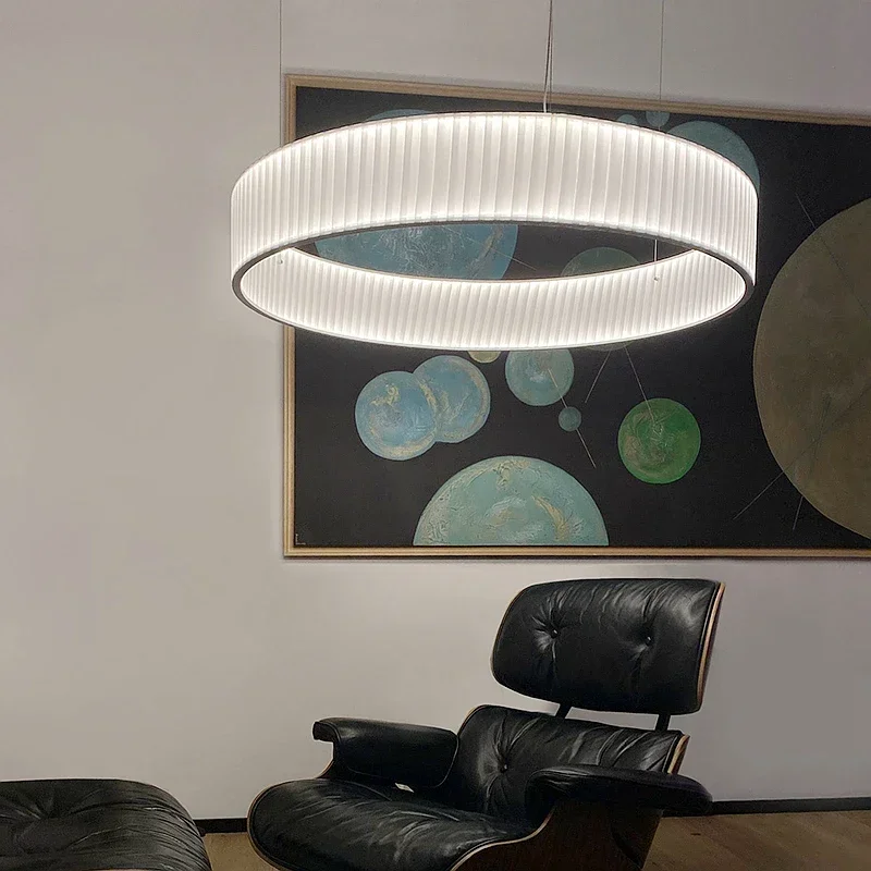 Тканевый светодиодный подвесной светильник для спальни домашний декор лампа