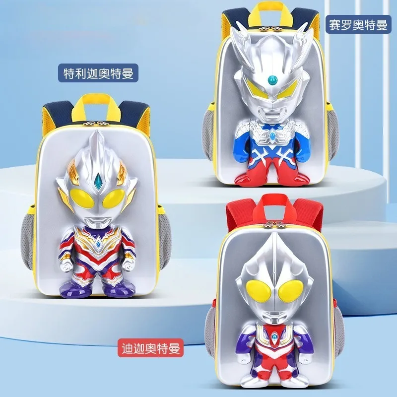 Фото Новый рюкзак Flash Ultraman 2026: мультяшный, мини, ультралегкий, для путешествий, большой вместимости, с подсветкой №2