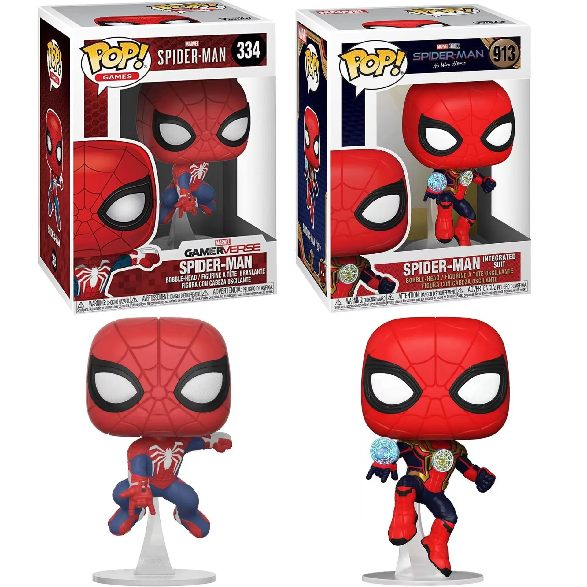 Фото Новые игры Spider-Man Gamerverse 334 #   Игрушки-фигурки Funko Pop Bobble Head 913 #   Виниловая фигурка Mysterio, коллекционная модель, игрушка, подарок для детей №2