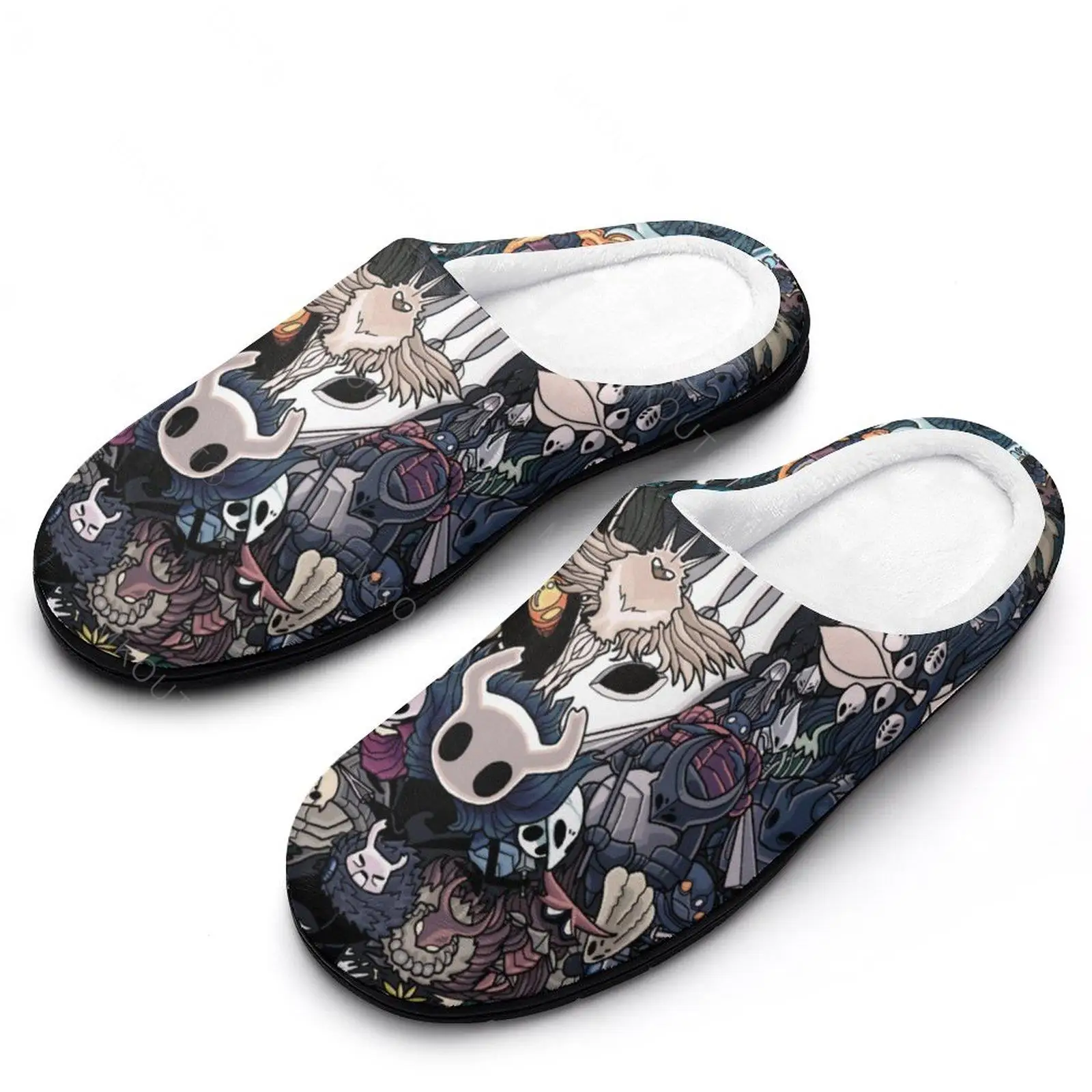 Hollow Knight (9) Men Women Cotton Slides Non-slip Couple In