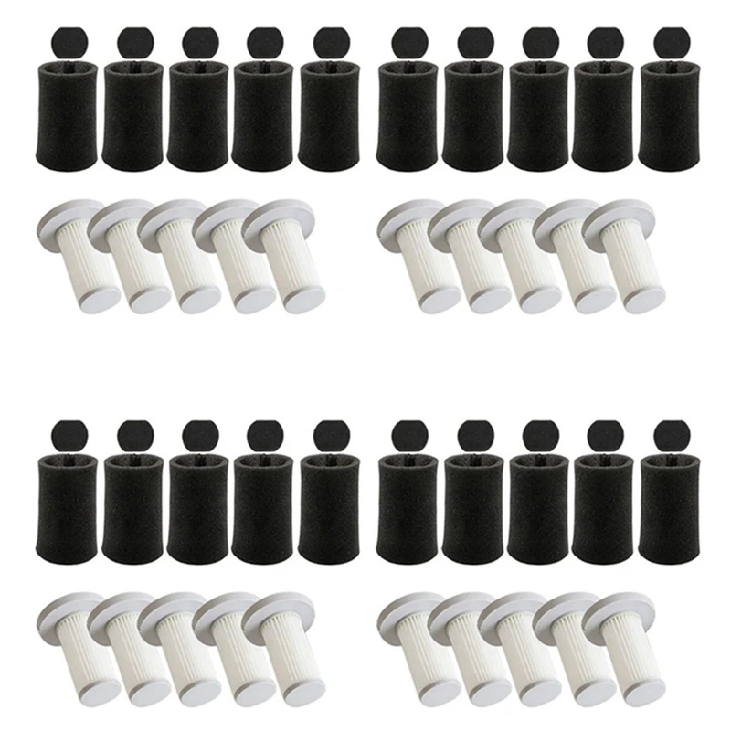 

20 Sets Handheld Vacuum Cleaner Hepa Filter Sponge Filter Kit For Deerma DX700 DX700S Vacuum Spare Parts Accessories