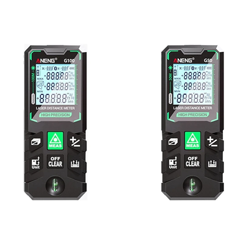 Лазерная рулетка ANENG зеленый лазерный дальномер высокая точность несколько