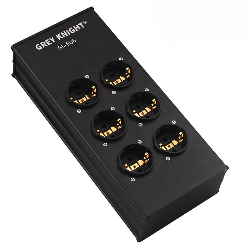 Линейка из алюминиевого сплава GK-EU6 Grey Knight высокого качества, штепсельная вилка Европейского фильтра, высокая мощность