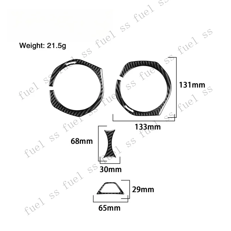 Фото Накладки на центральные воздуховоды из карбона S+ (4 шт.) для Chevrolet Camaro 16-22 №2