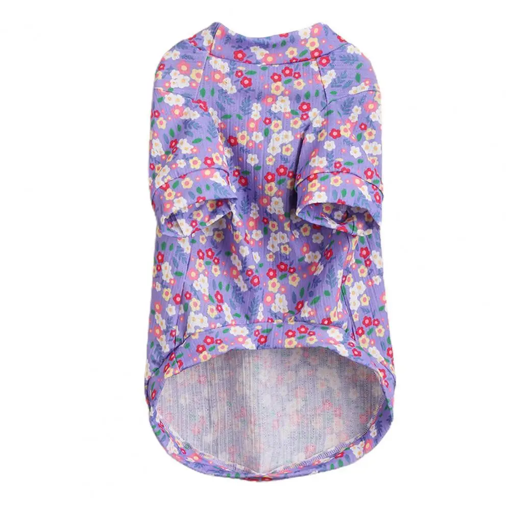 

Pet T-shirt Stylish Round Neck Pet T-shirt Thin Adorable Dog Shirts