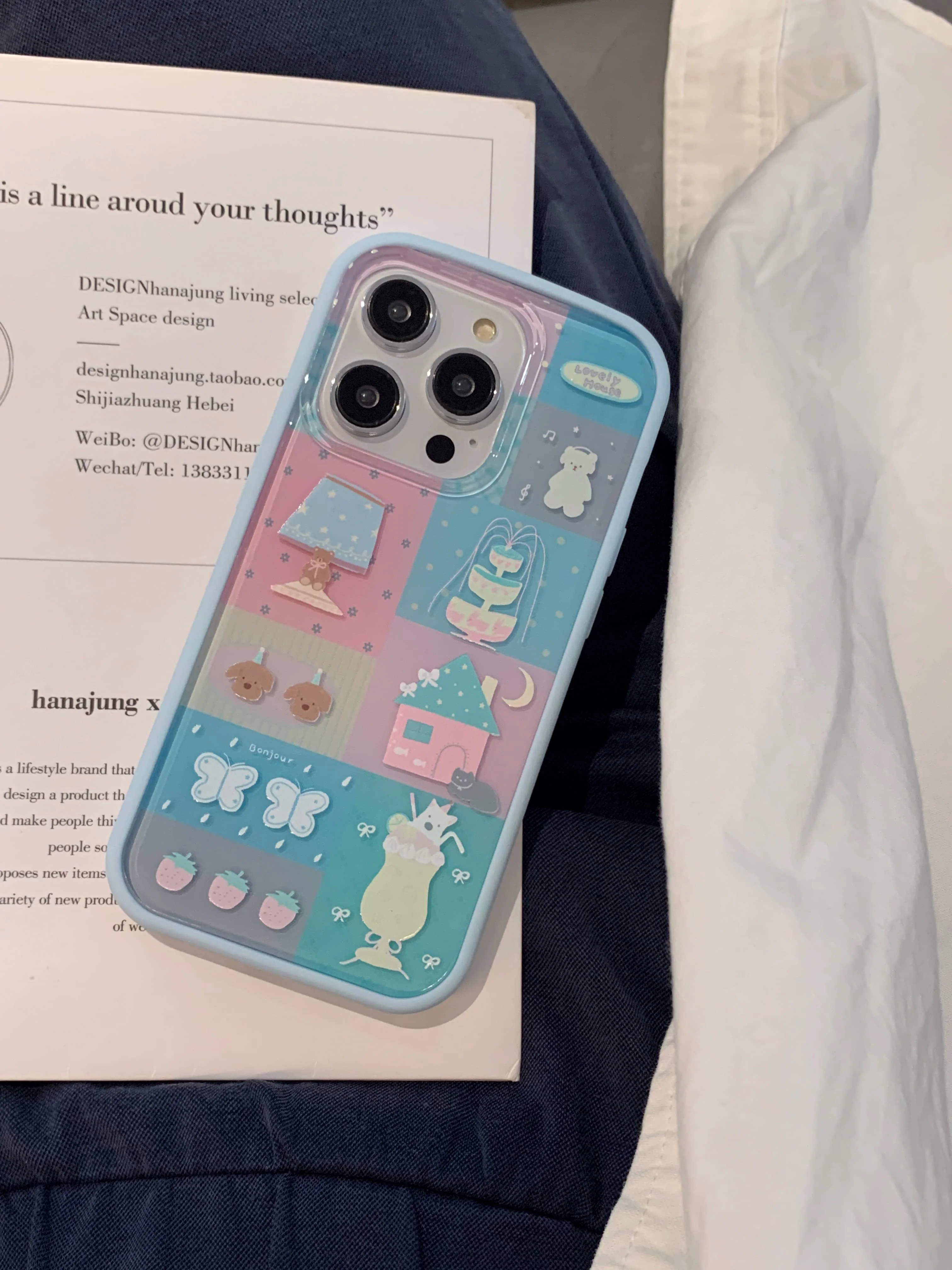 Милые наклейки в Корейском стиле Ins шикарный чехол шашки для iPhone 15 14 13 Pro Max Plus