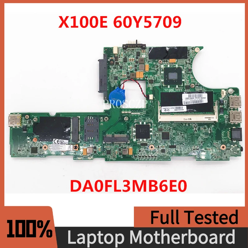 Материнская плата 60Y5709 60Y5711 для ноутбука Lenovo Thinkpad X100E DA0FL3MB6E0 с SLMBG N450 ЦП DDR3 100% хорошо работает