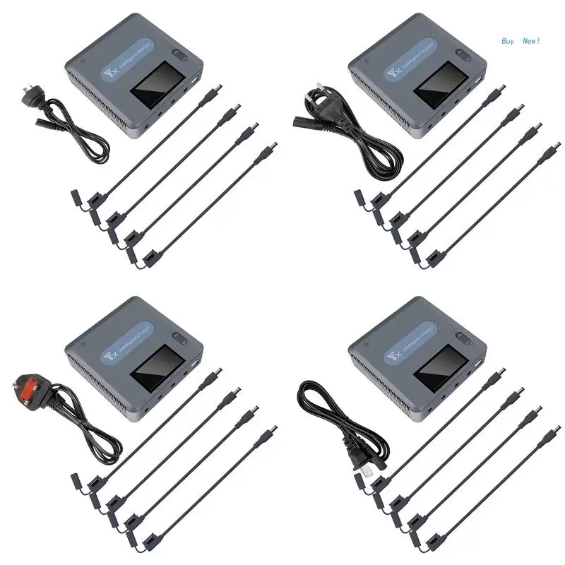 

Зарядное устройство 6 в 1, концентратор с цифровым дисплеем и ЖК-дисплеем, для быстрой параллельной зарядки mavic Mini 2