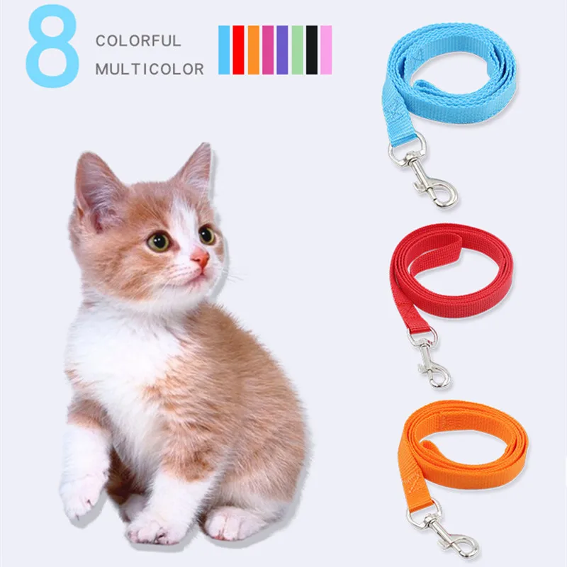 

120x1.5cm Puppy Dog Leash Nylon Pet Strap Pull Rope Teddy Cat Pet Collar Harness Lead Leashes Belts Accessories