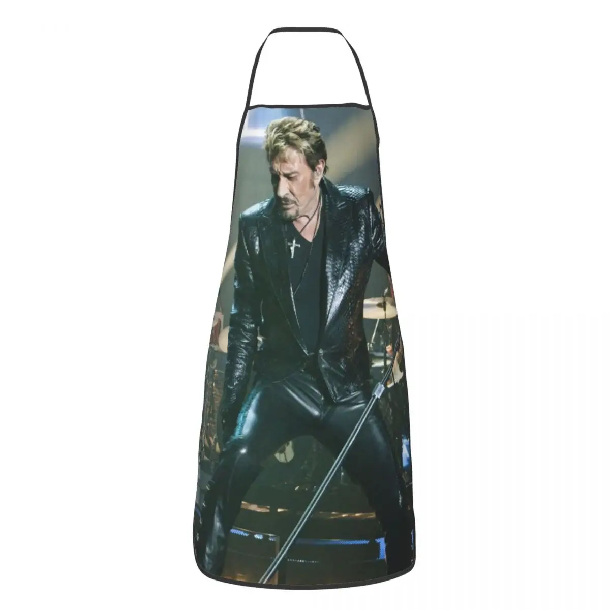 

Фартук-нагрудник для мужчин и женщин, унисекс, для шеф-повара, кухни, приготовления музыки, французского певица, рок