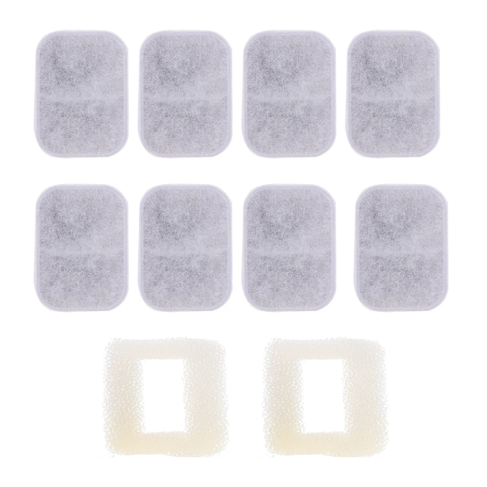 

10pcs Cat Water Fountain Filters Active Carbon Filters Pet Water Fountain Supply