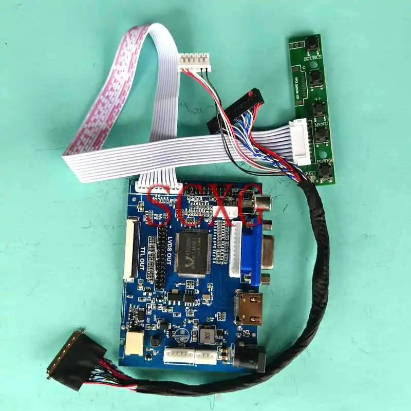 

Плата контроллера для ЖК-экрана ноутбука HSD101PHW1 HT101HD1, 10,1 дюйма, HDMI-совместимость, 1366*768, комплект «сделай сам», AV VGA, 40-контактный LVDS