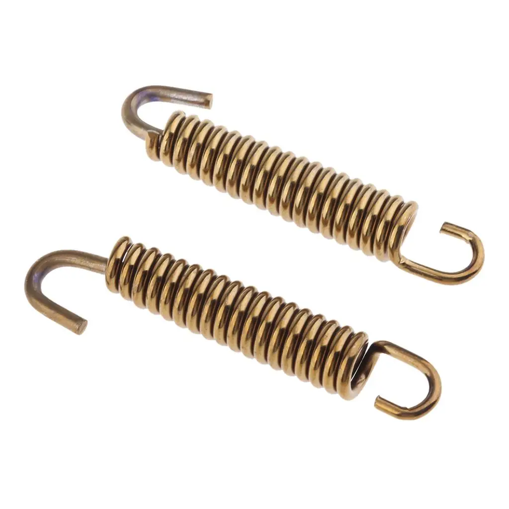 2 шт. пружинный крючок для глушителя выхлопной трубы мотоцикла 65 мм
