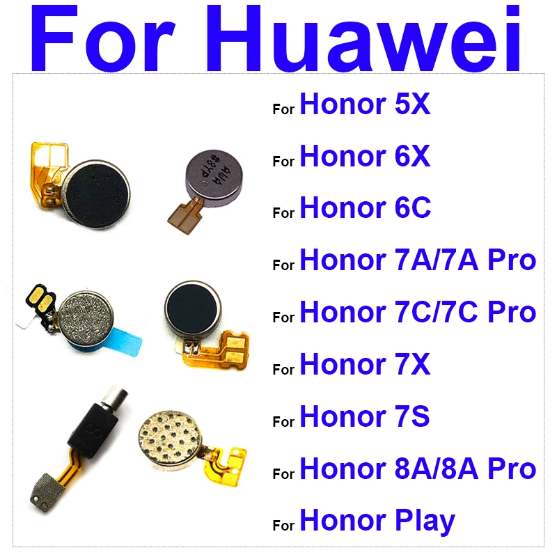 Вибромотор модуль для HuaWei Honor Play 8A 7A 6A 7X 6X 7S 7C 6C 5C Pro Вибратор гибкий кабель запасные
