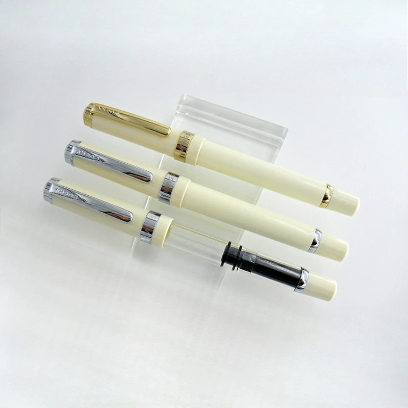 Новая прозрачная перьевая ручка Wingsung 698 вакуумная смола тонкая EF F 0 38 мм 5